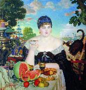 Boris Kustodiev The Merchants Wife Germany oil painting artist